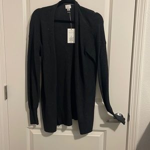 Heather gray cardigan, never worn.